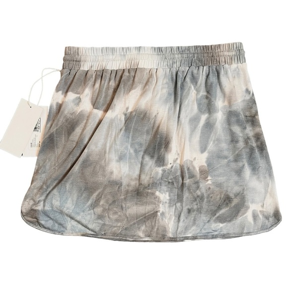 Calme by Johnny Was Rain Blue Tie Dye Commuter Short Skirt Size Small NWT - Picture 7 of 10